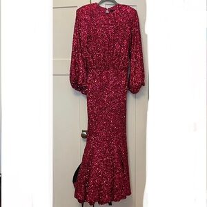 ROTATE Pink Sequin Dress